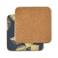 thumbnail image 2 of Sara Miller - London Etched Leaves Coasters Set of 6 Navy, 2 of 5