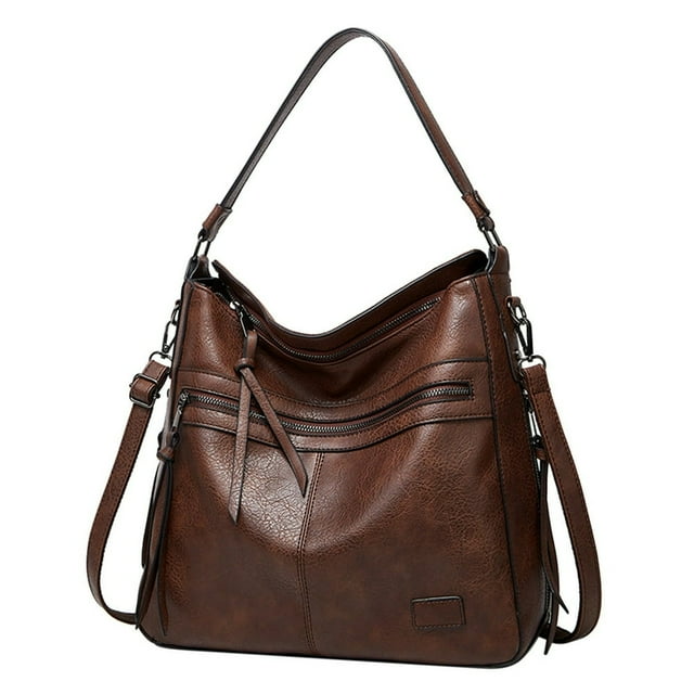 JUNWELL Handbags For Women Large Designer Ladies Bag Bucket Purse Leather