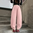 thumbnail image 4 of Girls Pants Size 10-12 Stretchy Kids Girls Clothes Sweatpants for Teen Girl Elastic High Waisted Athletic Jogging Pants with Pockets, 4 of 7