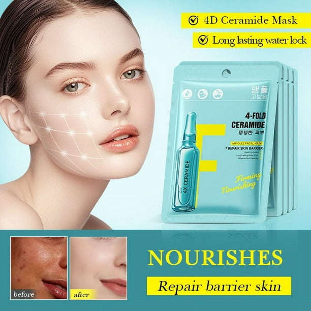 Fiudx Mascarilla Facial Nutritiva, Mascarilla Reafirmante de Hidratación Máxima, Reducción Intensiva de Arrugas, Rutina Semanal de Cuidado de La Piel, para Todo Tipo de Piel, con Extractos Botánicos.