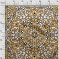 thumbnail image 3 of oneOone Polyester Spandex Gamboge Yellow Fabric Mandala Craft Projects Decor Fabric Printed By The Yard 56 Inch Wide-61, 3 of 6