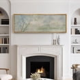 thumbnail image 5 of IDEA4WALL Extra Large Framed Canvas Print Wall Art Whispering Reeds Abstract Pastel Fine Art Antique Wall Decorative Spring Green Landscape Painting Artwork for Rooms - 60"x20", 5 of 5