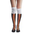 thumbnail image 3 of Chaussettes Hautes Imprimé Poulet 3d Hiver/automne, 3 of 4