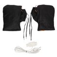 thumbnail image 2 of Heated Motorcycle Handlebar Gloves, PU Leather 4 Temperature Heated Handlebar Warmers  For Cold Days, 2 of 8