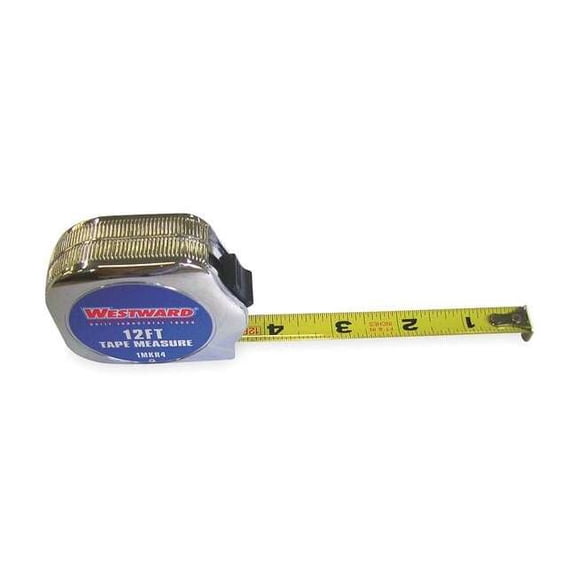 Westward 12 ft Tape Measure, 1/2 in Blade 1MKR4