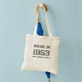 thumbnail image 4 of CafePress - MADE IN 1953 100 PERCENT ORIGINAL PARTS Tote Bag - Unisex Canvas Tote Bag, Beige, 1-Piece, 4 of 6