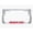 Chrome/Red, variant on Beach Life Style Palm Tree Heavy Duty Metal License Plate Frame Personalise/Car Accessories Car Tag Holder Cover (Chrome/Red)