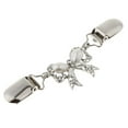 thumbnail image 1 of Rhinestone Sweater Clip Shawl Chain Brooch Jewelry for Women - White,, 1 of 7