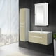 thumbnail image 4 of Armario de pared con un espejo, puerta única, organizador de almacenamiento multiusos, estantes, muebles para el hogar, acabado blanco brillante, 4 of 5