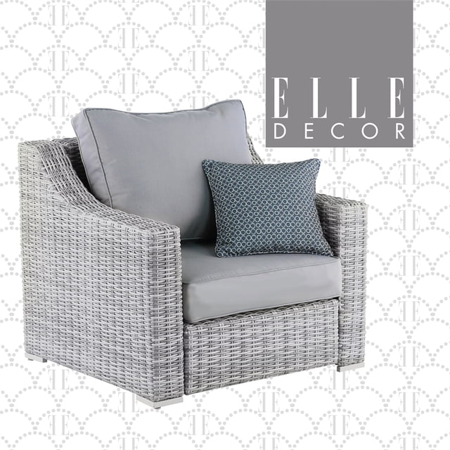Elle Decor Vallauris Fauteuil d'Extérieur Gris