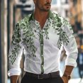 thumbnail image 3 of Camisa informal de negocios con estampado 3D para hombre, ropa de trabajo diaria, ropa de calle, camisa de tela elástica de manga larga con solapa de primavera y verano S-5XL, 3 of 5