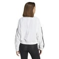 thumbnail image 2 of Women's adidas Essentials 3-Stripes Woven Bomber Sportswear Jacket & Sportswear Pants Separates Color: Black White Size: XX SMALL, 2 of 4