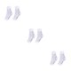 thumbnail image 4 of Wosthever 2 pares de calcetines de compresión de amplia aplicación para deportes y diario calcetines blancos S/M Type1 NO1, 4 of 6