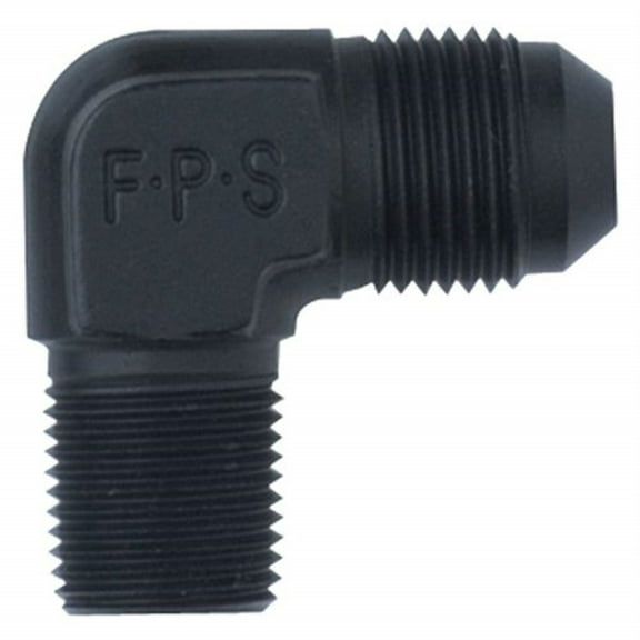 Fragola 482206-BL Black Size (-6) x 1/4" MPT 90 Adapter Fitting