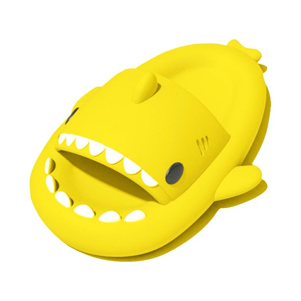 Zapatilla rosyclo Shark Slides ligera y antideslizante de color amarillo