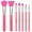 red, variant on LORMAY 7 Pcs Silicone Brush applicator kit for UV Resin Epoxy Art Crafting and Cream Makeup Products (Mint Green)