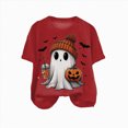 thumbnail image 4 of Towmus Womens Funny Short Sleeve Crew Neck Halloween Clothes Fall T-Shirts Graphic Tee Tops, 4 of 4