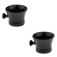 thumbnail image 1 of Seitruly Black Ceramics Men's Shaving Mug Bowl Cup Brush Mug Barber Beard Soap Shave Tipo 1 2Conjunto, 1 of 1