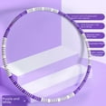 thumbnail image 3 of Spring Fitness Adult Heavy Duty Stainless Steel Two-tone Foam Hula Hoop Detachable Six Sections Eight Sections Rose Red+Gray, 3 of 4