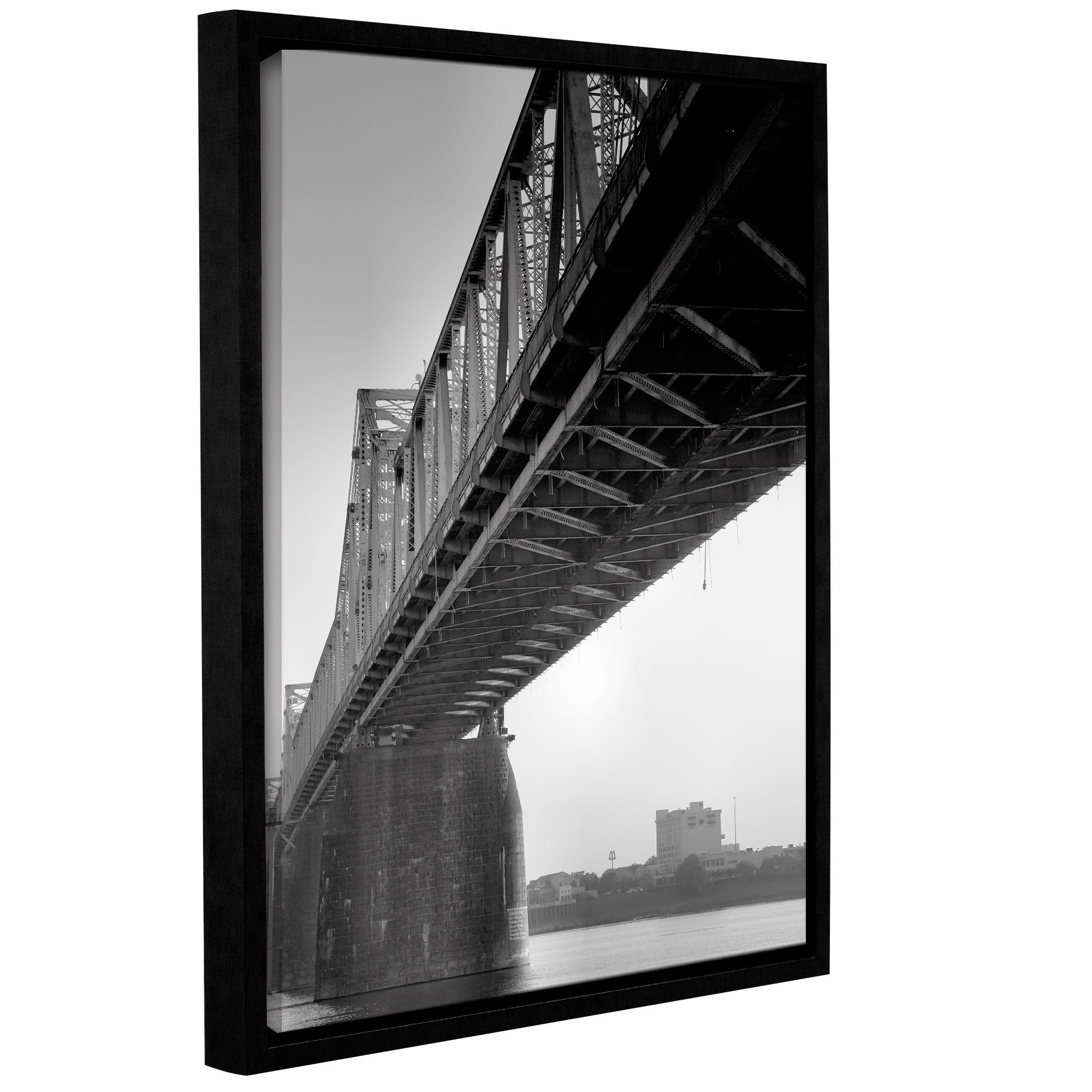 ArtWall Steve Ainsworth "Under the Bridge" Gallery-Wrapped Floater-Framed Canvas