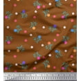 thumbnail image 1 of Soimoi Georgette Viscose Fabric Aster Floral Decor Fabric Printed Yard 42 Inch Wide, 1 of 3
