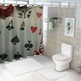 thumbnail image 7 of cards chips dices Chic Modern Bathroom Decor shower curtain
 Shower Curtain Set with Hooks, 7 of 7