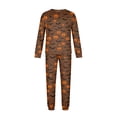 thumbnail image 5 of Spooky Halloween Matching Family PJs Pajamas Set, Pumpkin Ghost Long Sleeve Tops and Pants Lounge Sleepwear Set, 5 of 6