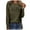 Army Green, variant on Enjoytime Fashion Sweatshirt for Women Long Sleeve Round Neck Print Pullover Tops Sportwear Casual Shirts Women Clothing