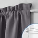 thumbnail image 3 of Door Curtain Panel, Grey French Door Curtains Blackout Thermal Insulated Sidelight Door Privacy Panels, 3 of 5