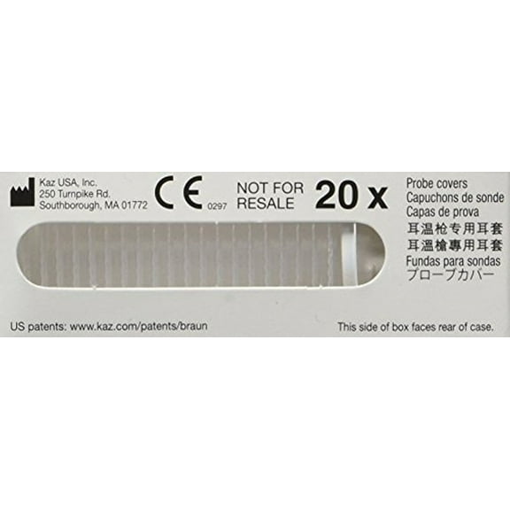 Welch Allyn Thermoscan PRO 6000 Ear Thermometer Probe Covers 20 Ct | Braun Thermoscan Covers | Lens Filters | Thermoscan Braun Ear Covers | Disposable Braun Ear | Hygiene Caps | Made in USA