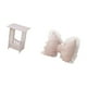thumbnail image 5 of Mesilla de noche,Mesa auxiliar,mesa de centro,mesa esquinera,mesilla de noche,Cojín con lazo bonito,Cojín con forma de lazo,lindo cojín decorativo con lazo,Funda de almohada suave con, 5 of 8