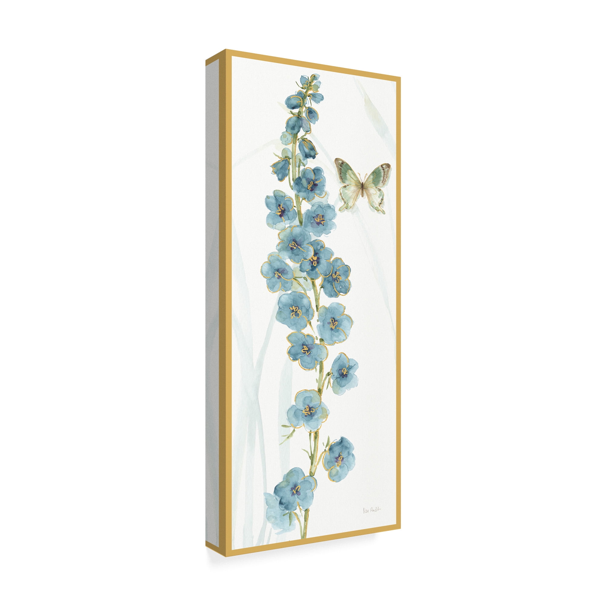 Trademark Fine Art 'Rainbow Seeds Flowers VI Butterfly' Canvas Art by Lisa Audit