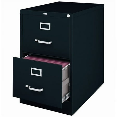 Hirsh 25 In Deep 2 Drawer Vertical Legal File Cabinet Black 2 Drawer Vertical Legal File Cabinet