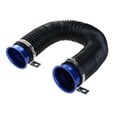 thumbnail image 3 of 75mm Offroad Cold Air Intake Pipe Inlet Hose Pipe Car Flexible Extensible Blue, 3 of 4