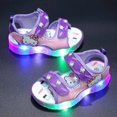 thumbnail image 2 of NOVEDAD DE VERANO 20224, sandalias con luz Led para niñas, bonitos zapatos informales de Hello Kitty para niños, zapatos antideslizantes de playa para niños, zapatos para exteriores, 2 of 5
