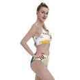 thumbnail image 4 of Daiia Childish Dinosaur printed 2 piece Swimsuit Bikinis for Women High Waisted Racerback Bathing Suits Summer Tummy Control Scoop Neck Swimwear-XX-Large, 4 of 8