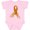 AD-Pink, variant on Leukemia Awareness with Orange Ribbon Made of Hearts Boys or Girls Baby Bodysuit