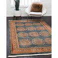 thumbnail image 2 of Unique Loom Fars Natural Hues Rug 6' x 9' Rectangle Navy Blue/Beige, 2 of 10