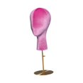 thumbnail image 3 of Soporte para pelucas, modelo de cabeza de maniquí, decoración del hogar, soporte para sombreros ajustable y estable, soporte de exhibición de pelucas Rosa Rojo Oro Base, 3 of 10