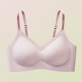 thumbnail image 4 of Women's Thin Seamless Vest Soft Support Large Chest Small Half Fixed Cup Breathable Bra Compression Bra Size E Bras for Women Womens Bras Comfortable Packs Wireless Bras for Women Women Bras plus Size, 4 of 4