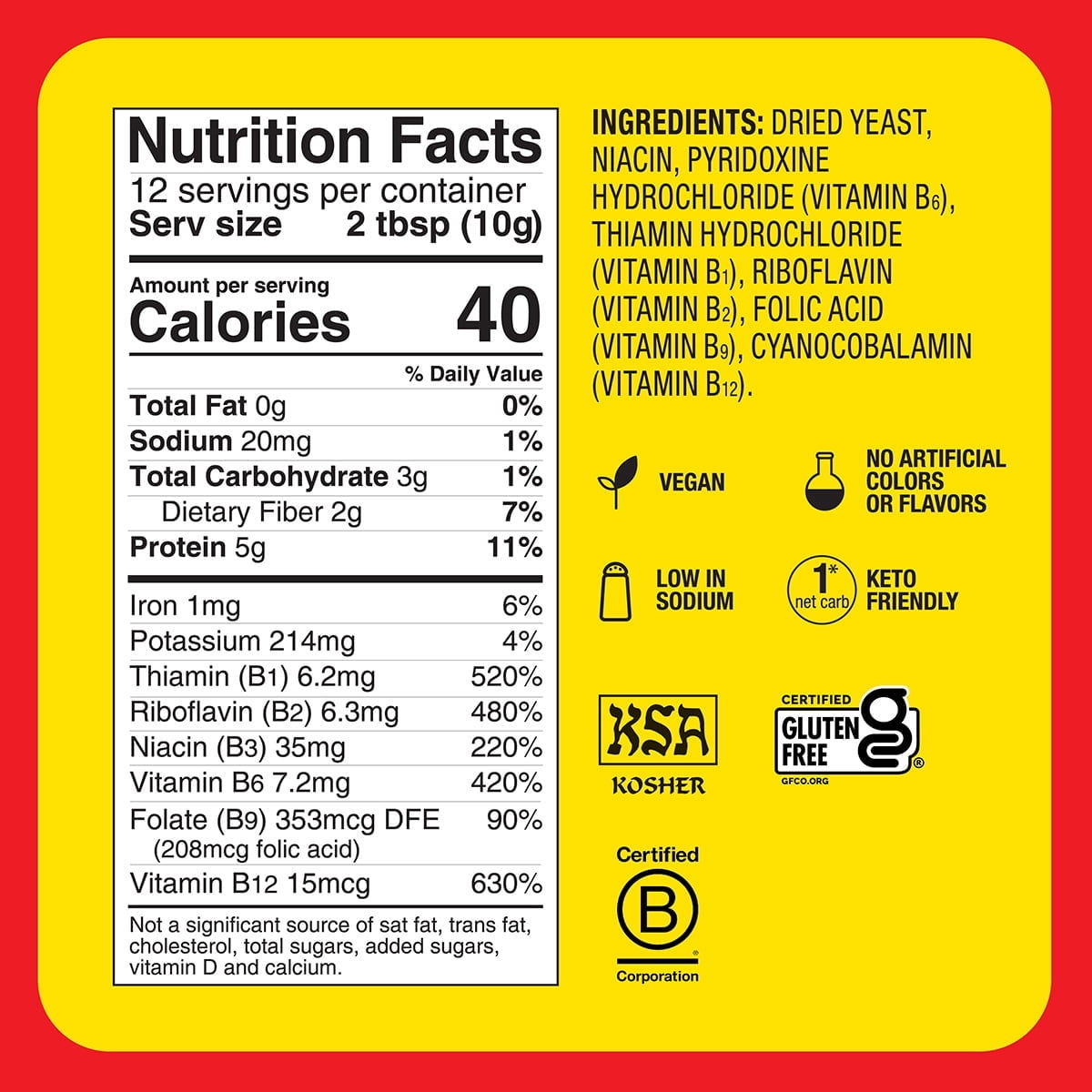 Bragg Nutritional Yeast, "Cheesy" Seasoning Without the Dairy, 4.5 oz