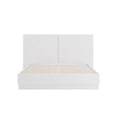 thumbnail image 4 of Lit plateforme Queen Nexera Milano avec tête de lit, chêne blanc, 4 of 6