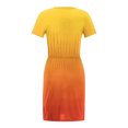 thumbnail image 4 of Jusqu'à 65 % de Réduction! Robes de Mode d'Été pour Femmes 2024 Grande Taille Décontractée Col Rond Bretelles Manches Courtes Imprimé Floral Robe Ample avec Poche, 4 of 7