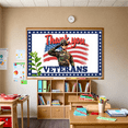 thumbnail image 7 of Military Appreciation Banner Veterans Day Patriotic Theme Army Design Thank You Decoration for Veterans Day Event Ceremony, 7 of 7