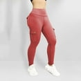 thumbnail image 6 of vigerkar Workout Cargo Leggings with Pockets for Women Hidden Scrunch Lifting Leggings Gym Yoga Pants , M, 6 of 9