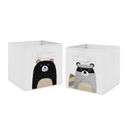 Woodland Pals Collection Foldable Fabric Storage Bins