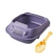 thumbnail image 3 of Caja de arena para gatos, orinal para gatitos con pala antisalpicaduras con lado alto para gatos de interior, fácil de limpiar, sin olor, accesorios , Morado 37x51x19,5cm Morado 37x51x195cm, 3 of 6