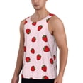 thumbnail image 2 of Fotbe Strawberry Pattern Men's Quick Dry Workout Tank Top Gym Muscle Tee Fitness Bodybuilding Sleeveless T Shirt Breathable Workout Shirt-3X-Large, 2 of 9