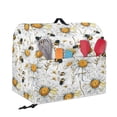 thumbnail image 5 of TSOVTHRID Daisy Bee Pattern Kitchen Stand Mixer Cover with Top Handle and Storage Bags Waterproof Kitchen Appliance Dust Cover Portable Polyester Coffee Maker Cover for 4.5-5 Quart Stand Mixer,S, 5 of 7