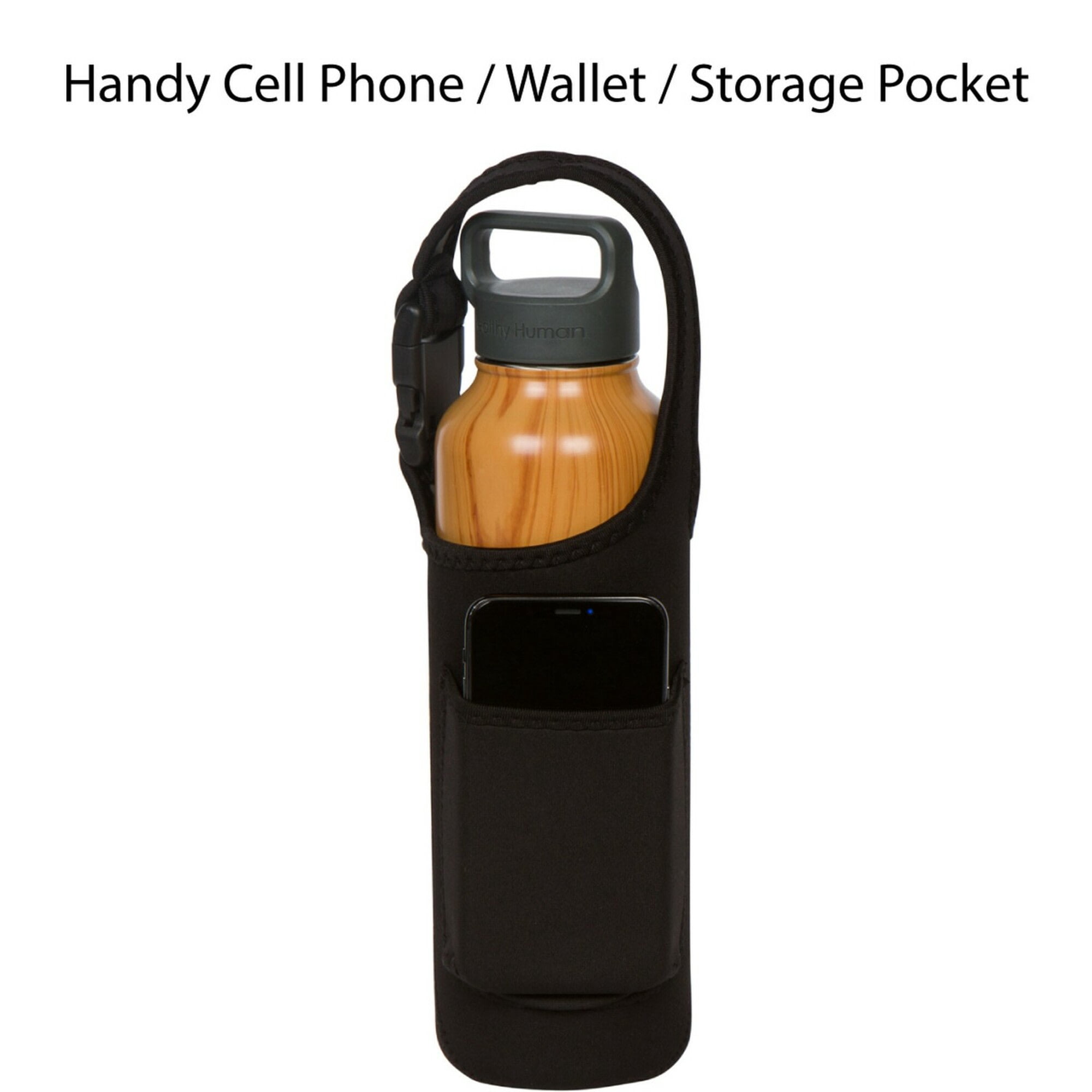 Healthy Human Water Bottle Take Me with U Sling - Small, Black